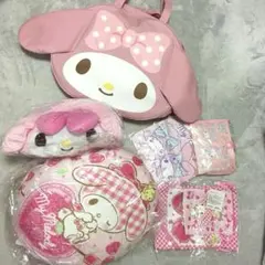 マイメロディセットバッグクッションティッシュカバーエコバッグ巾着袋ハンカチ福袋