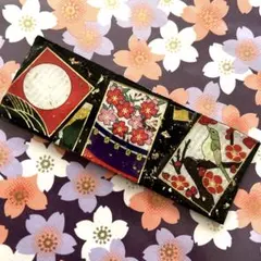 花札のヘアクリップ☆帯飾りにも◎
