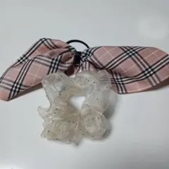 ヘアアクセサリー　シュシュ