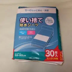 アイリスオーヤマ 使い捨て防水シーツ59×90cm30枚入りのサムネイル