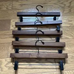 木製フックハンガー５個セット