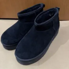 SHEIN ブラック ムートンブーツ 26cm