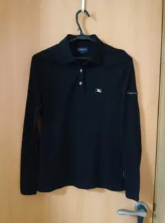 BURBERRY　GOLF ブラック 長袖ポロシャツ