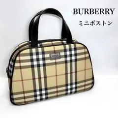 BURBERRY バーバリー ノバチェック ハンドバッグ ダークブラウン