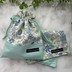 給食袋セット　ランチョンマット　ループあり　裏地あり