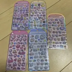 ま*こ様 サンリオ　コットンパフィーシール 5枚セット