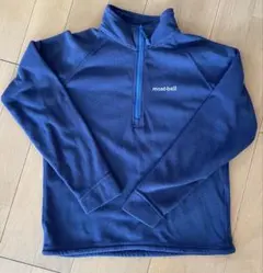 mont-bell フリース シャミース ジャケットハーフジップ ネイビー