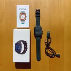 スマートウォッチ E02 本体 ブラック