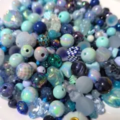 ぽ*ん様 【500g越え】カスタムボールペン ファンシービーズ まとめ売り ブル