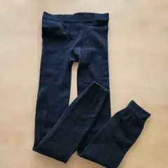 ブラック タイツスパッツレギンス　綿混紡 M-L