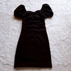 【ギャングウェイ】ミニワンピース パフスリーブ オフショルダー ガーリー M