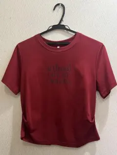 最終価格❗️Dignite collier セミルーズリルエット　レタードTシャツのサムネイル