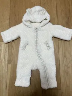 うさぎ耳付き フリースアウター 70cm