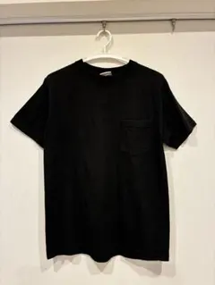 アメリカ製　グッドウェア　半袖ポケットTシャツ　黒　M