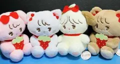 mikko illustrationsいちごBIGぬいぐるみ4種セット