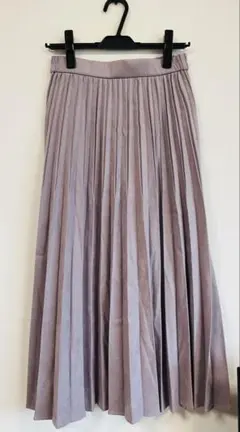 anyFAM プリーツスカート 薄紫色