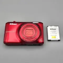 NIKON COOLPIX S6400 グロッシーレッド オールド コンデジ - メルカリ