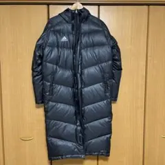 【値下げ】【未使用級】adidas ベンチコート ロングダウン Sサイズ 黒