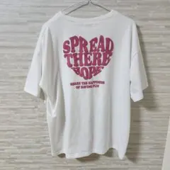 【M】Y2k INGNI Tシャツ ハート ピンク ホワイト