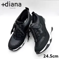 【極美品】✨+diana 美脚ヒールアップスニーカー 24.5cm グリッター