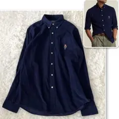 現行QRタグ✨ポロラルフローレン ポロベア コーデュロイ メンズ XL 美品 紺