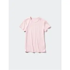 uniqlo ソフトリブクルーネックt ピンクのサムネイル