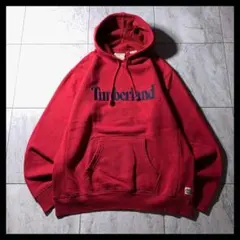 00s Timberland プルオーバー 短丈 パーカー 刺繍ロゴ サーマルのサムネイル