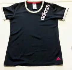 adidas レディース 半袖Tシャツ ブラック Mサイズのサムネイル