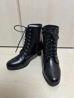 ショートブーツ黒24.0cm / 編み上げ / KYOETSU 京越のサムネイル