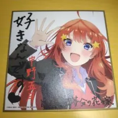 中野五姉妹 イラスト色紙