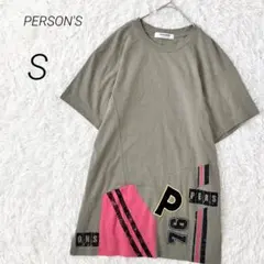 パーソンズ ノブオイケダ Tシャツ 半袖 チュニック ロゴデザイン カジュアルのサムネイル