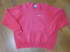 フェード/XL/90s/ビンテージ/青刺繍タグ/チャンピオン/スウェット/レッド
