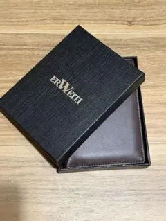 ERWEITI 財布 メンズ 2つ折り コンパクト レザー スタイリッシュ