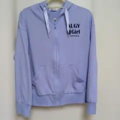 ALGY ジップアップパーカー ラベンダー