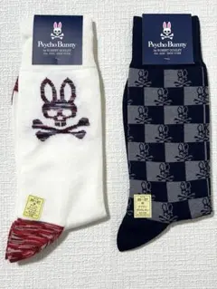 未使用　Psycho Bunny メンズソックス 2足セット 25-27cm⑤のサムネイル