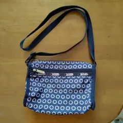 レスポートサック　小型　花柄ナイロン ショルダーバッグ、ポシェット