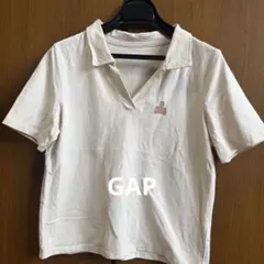 GAP 半袖 ポロシャツ ホワイト ベア刺繍のサムネイル