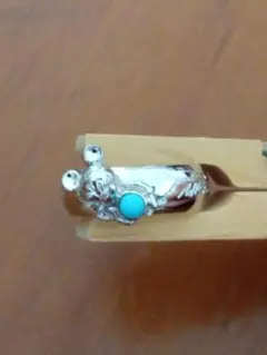 ミッキーデザイン リング 指輪 ターコイズ付き