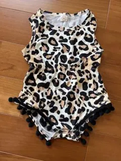 （値下げ）水着　80センチ　ヒョウ柄