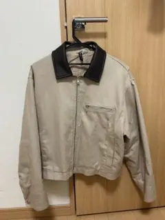 H&M コーティング襟付きツイル　ジャケット ベージュ ショート丈　美品　 春