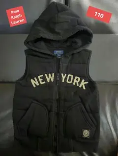 Polo Ralph Laurenフード付き中綿ベスト 110cm