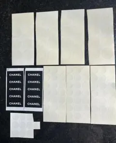 CHANEL 透明ロゴ 丸シール 大32枚 中73枚+ロゴ黒10枚　合計115枚