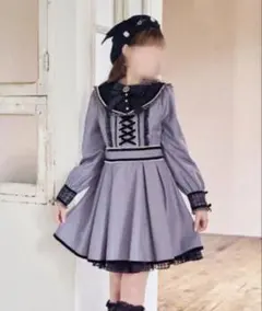 LIZLISA ハウンドトゥースチュール セーラー ワンピース