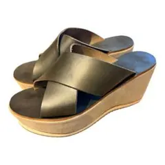 FABIO RUSCONI クロスストラップ ウェッジソール　サンダル