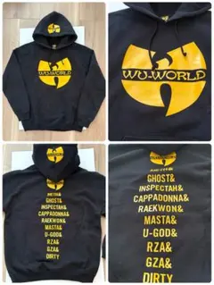 美品●WU-TANG CLANオフィシャルパーカー●WU-WORLD 黒 M