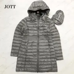 美品❤️巾着袋付き　JOTT ジョット　ダウンコート　軽量　ライトダウン　グレー