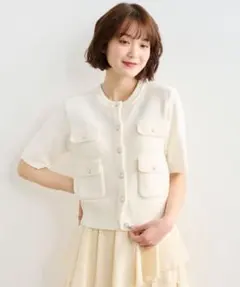最安値COCODEAL ブークレーニットカーディガン