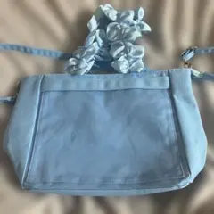 ザッカマート A4多機能2WAYハンドルフリルトートバッグ サックス 痛バ