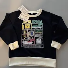 110 黒　新品タグ付き 新幹線　トレーナー