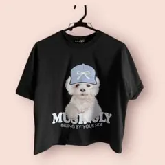 GORGE 可愛いわんちゃん柄のTシャツ フリーサイズのサムネイル